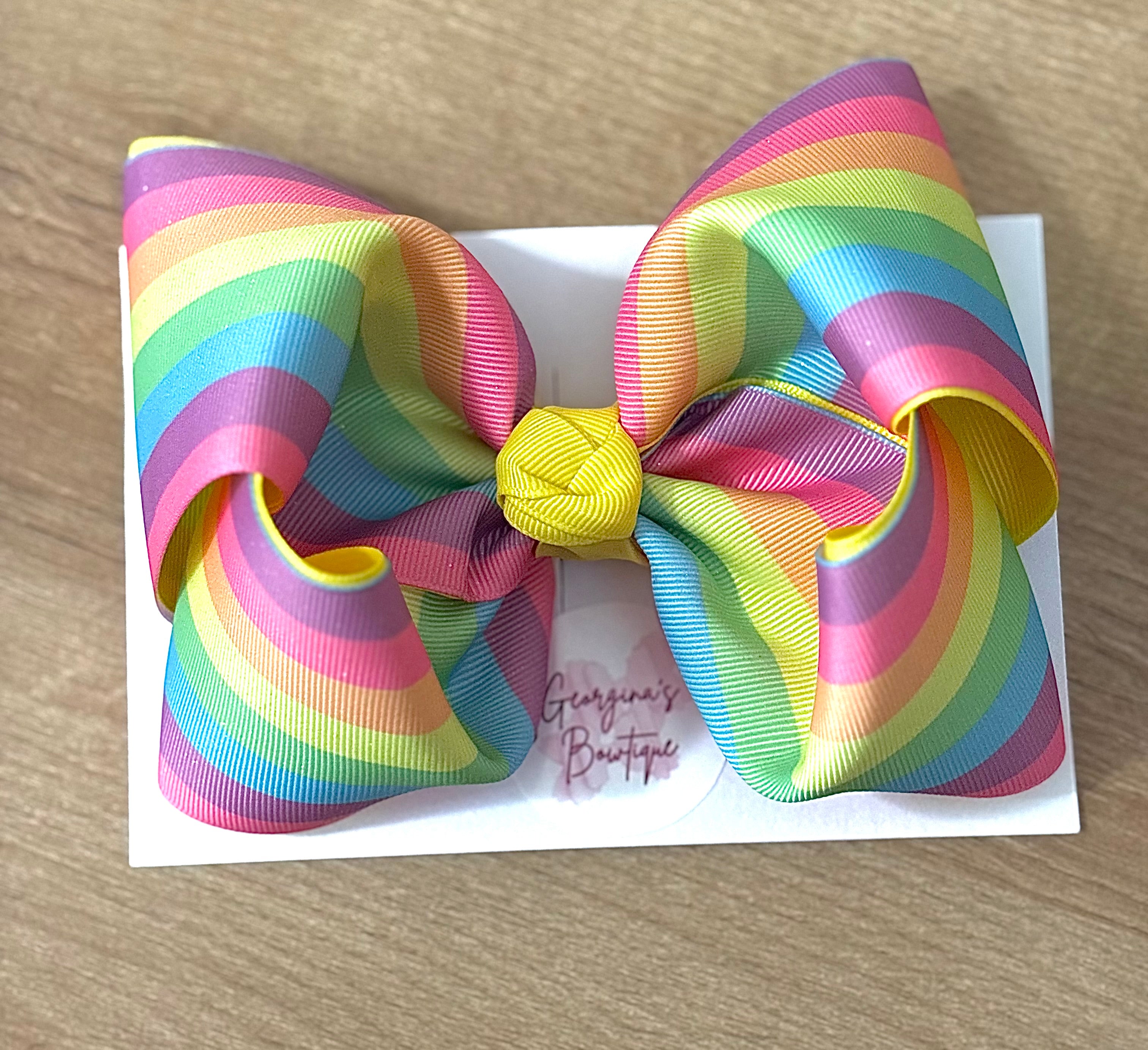 Boutique Rainbow Bow