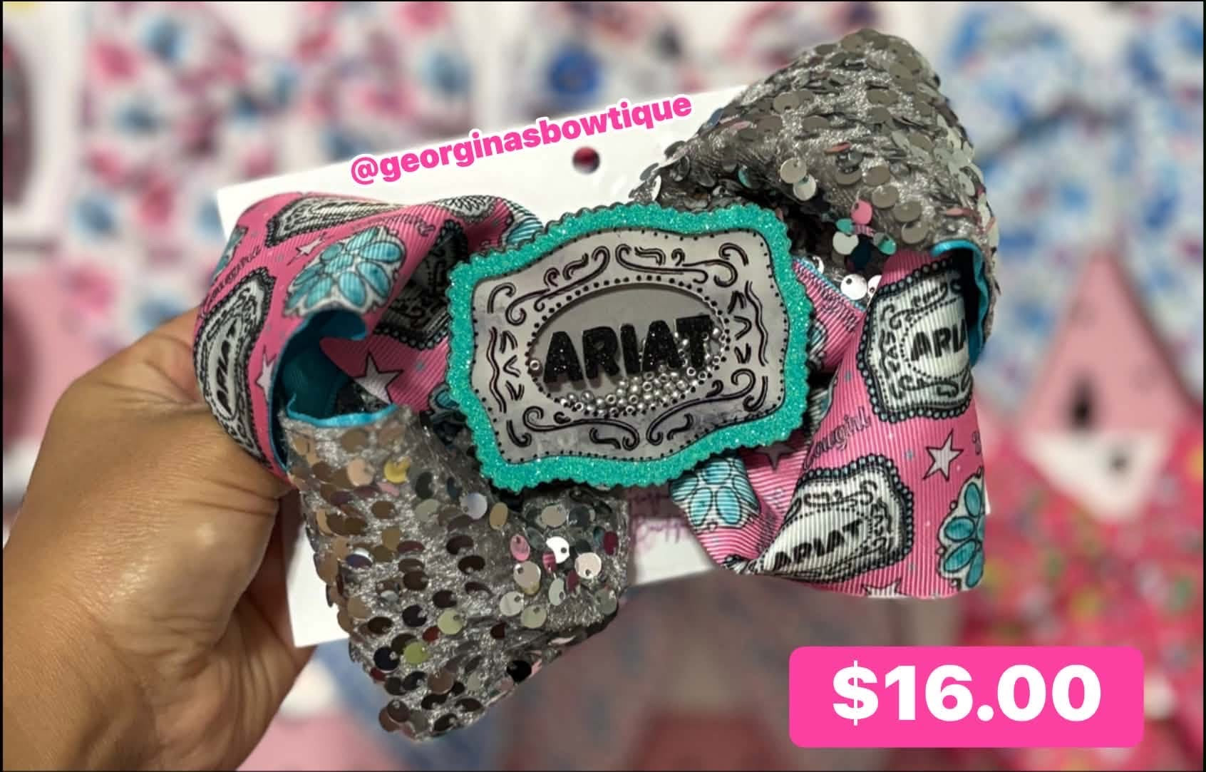 Ariat Inspired 5”in Double Turquoise Boutique Bow