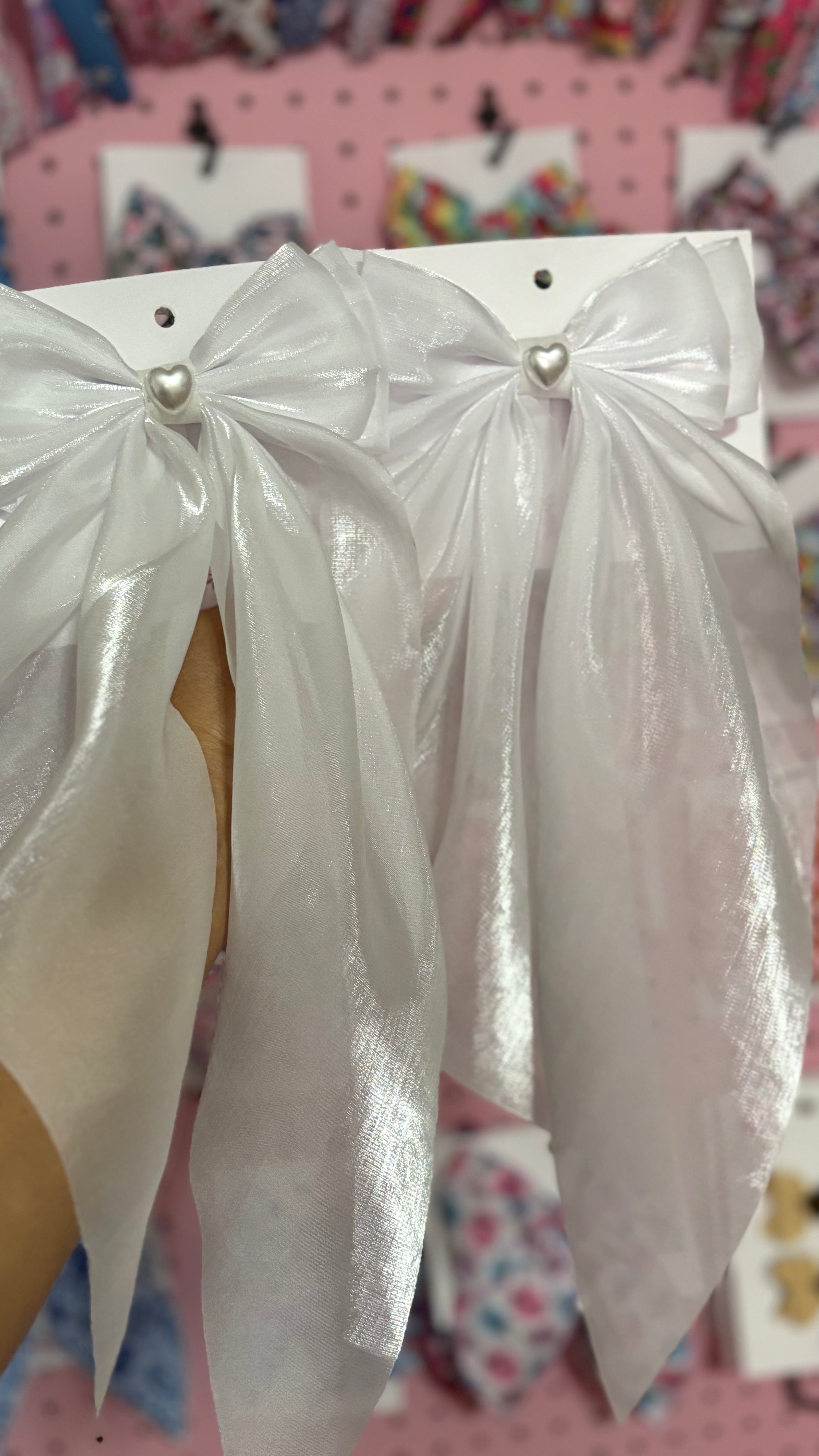 Coquette White Long Bow