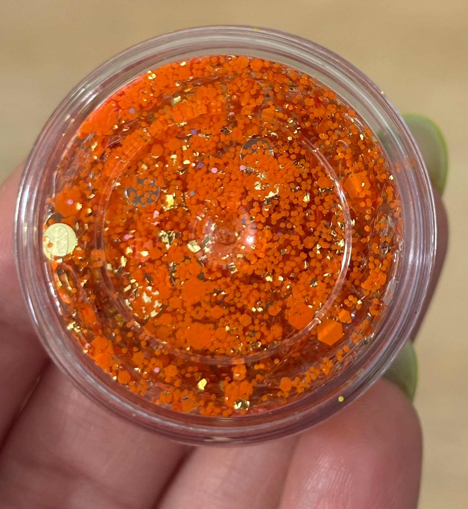 Orange Gold Sparkle