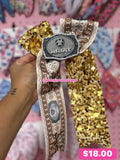 Ariat Inspired Gold Cheer Bow