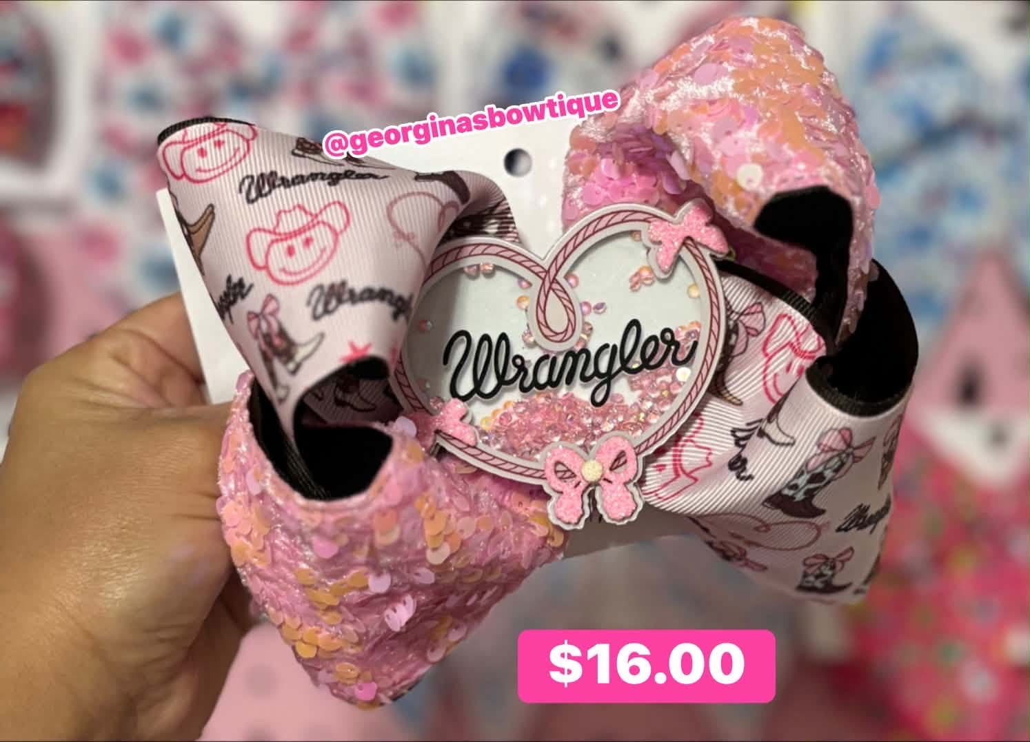 Wrangler Inspired Coquette 5”in Double Boutique Bow